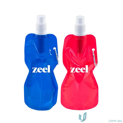 Two collapsible Renew Filter drink bottles with activated carbon for fresh water