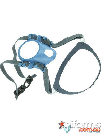 Blue and gray replacement harness for R7500 Half Mask respirator safety gear