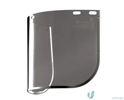 Transparent gray face shield for medium impact workwear and uniforms replacement visor