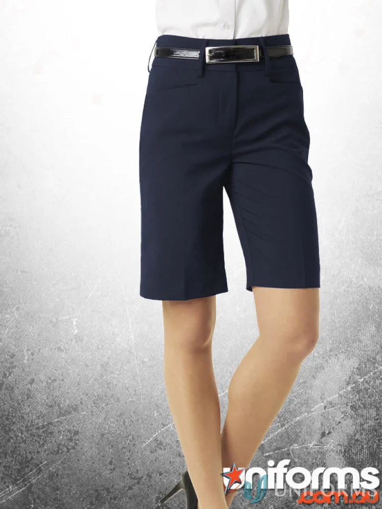 Navy blue Bermuda shorts for retail corporate casual look in RETAIL Corporate Shorts