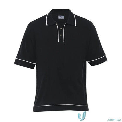 Retro Waffle Polo with contrast piping, perfect for uniforms and workwear