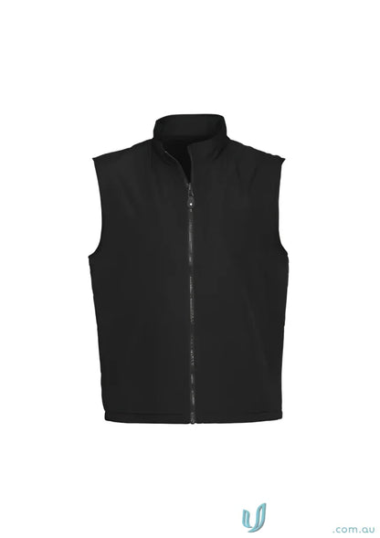 Black zip-up vest from Biz Collection Reversible NV5300 Unisex Vest product shot