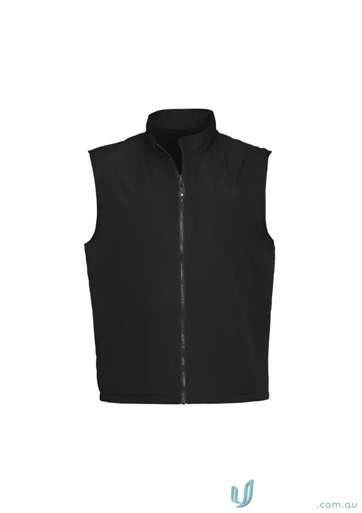 Black zip-up vest from Biz Collection Reversible NV5300 Unisex Vest product shot