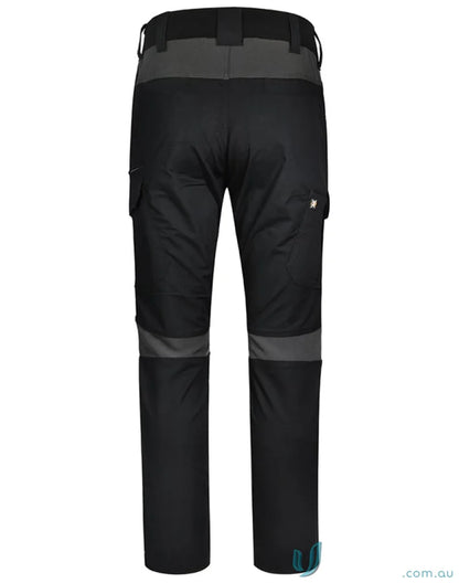 Black and dark gray Ripstop Stretch Work Pants with multiple load-bearing pockets