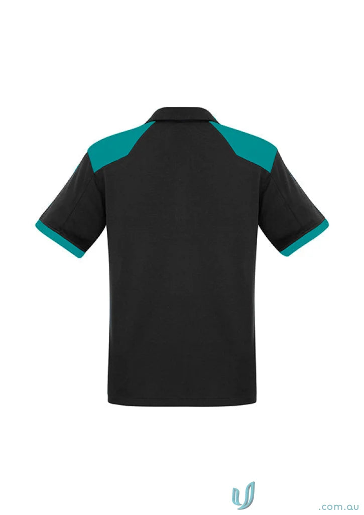 Black and teal Rival Polo shirt from the business collection for corporate teams