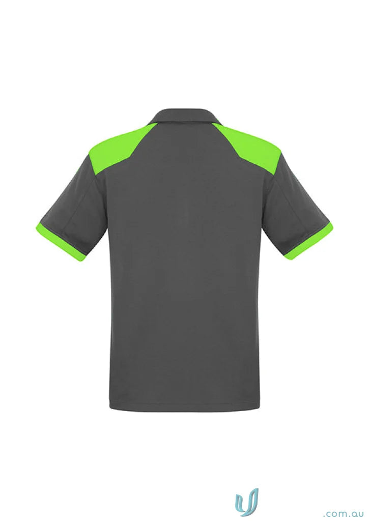 Gray and green Rival Polo shirt from the Business Collection, perfect for corporate teams