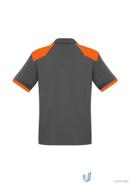 Gray and orange Rival Polo shirt from the Business Collection for Corporate Teams