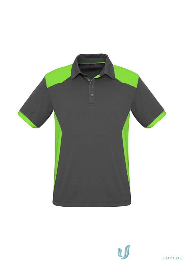 Gray and green Rival Polo shirt from the Business Collection for corporate teams