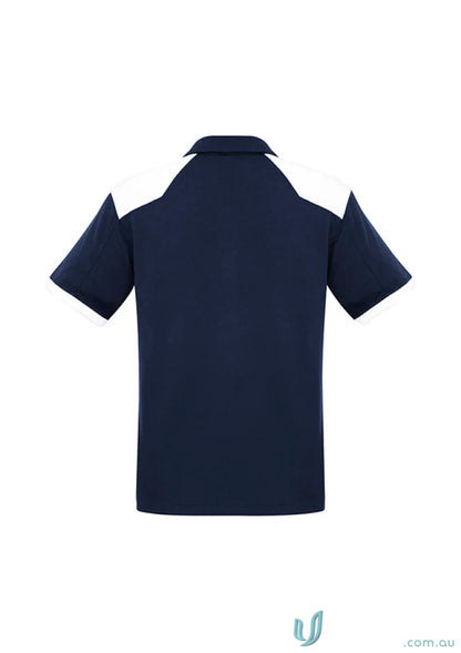 Rival Polo navy and white short-sleeved shirt perfect for Business Collection and corporate teams
