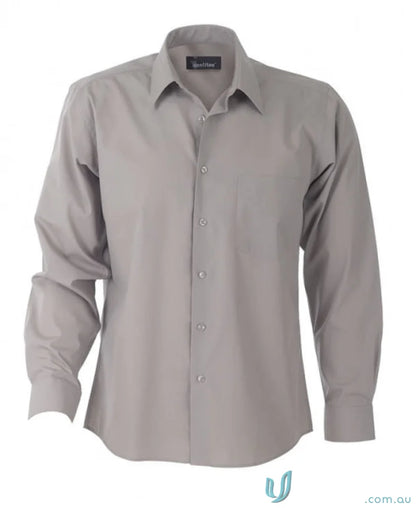 Gray long sleeve Rodeo L/S Shirt for men, stylish long sleeve rodeo shirt