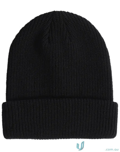 Black cable knit pattern snug beanie from Roll Up Cable Knit Snug Beanie collection