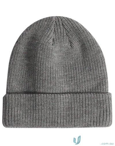 Gray cable knit pattern snug beanie from Winning Spirit Roll perfect winter accessory