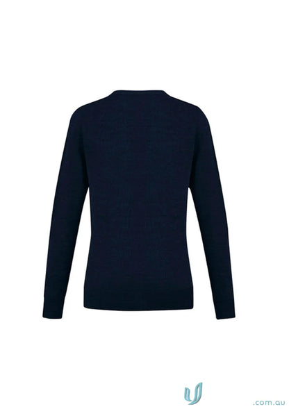 Roma ladies knit navy blue long-sleeved sweater from Biz Collection Roma cardigan line