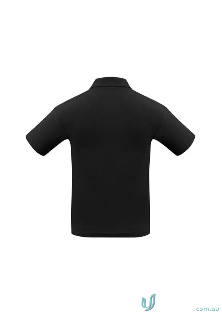 Black short-sleeved Polo shirt from RS Centre EMB Cotton for work uniforms