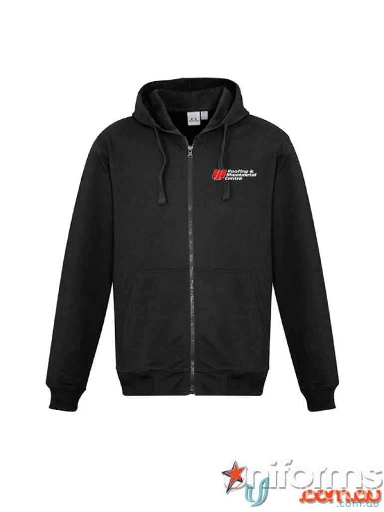 Black zip-up hoodie from RS Centre EMB ladies easy fit sw762l for comfy casual wear