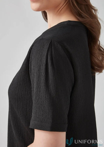 Ruche Short Sleeve Blouse - Blouse