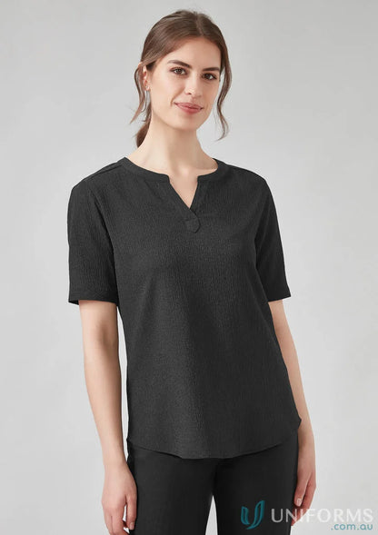 Ruche Short Sleeve Blouse - Blouse
