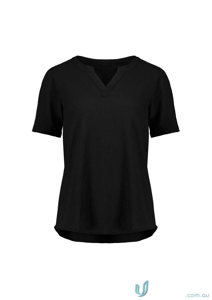 Ruche Short Sleeve Blouse - Blouse