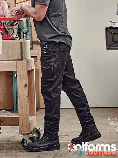 Rugged Cooling Stretch Workwear Pants with Black Work Pants and Boots For Durability