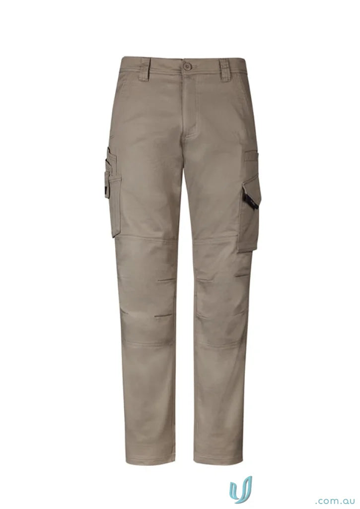 Khaki Rugged Cooling Stretch Workwear Pants with Ripstop Construction for durability