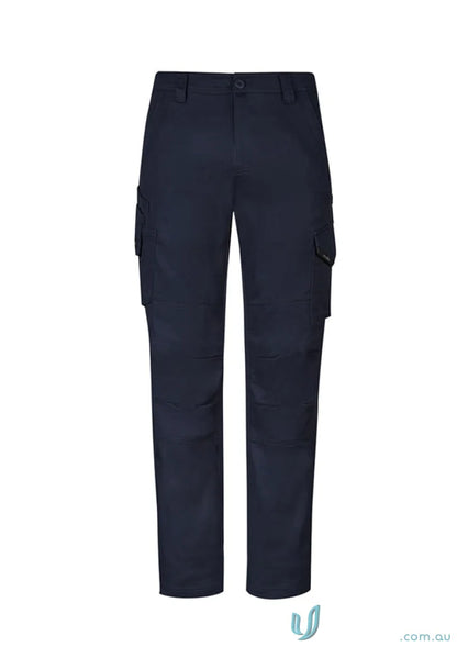 Navy blue rugged cooling stretch workwear pants with ripstop construction for durability