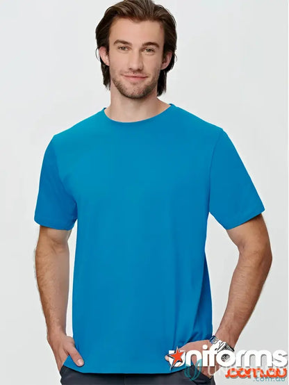 Blue TS37 Savvy Tee with twin stitching showing your winning spirit