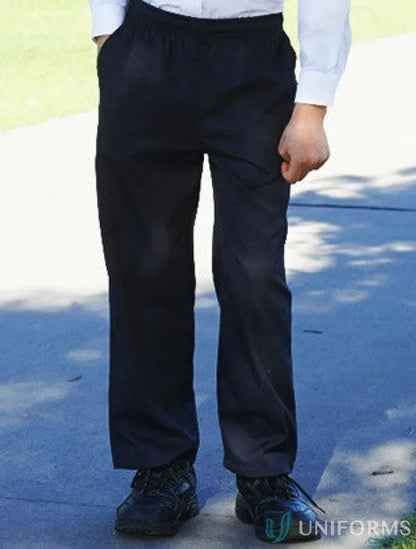 Black boys school trousers full-length uniforms for school or workwear style