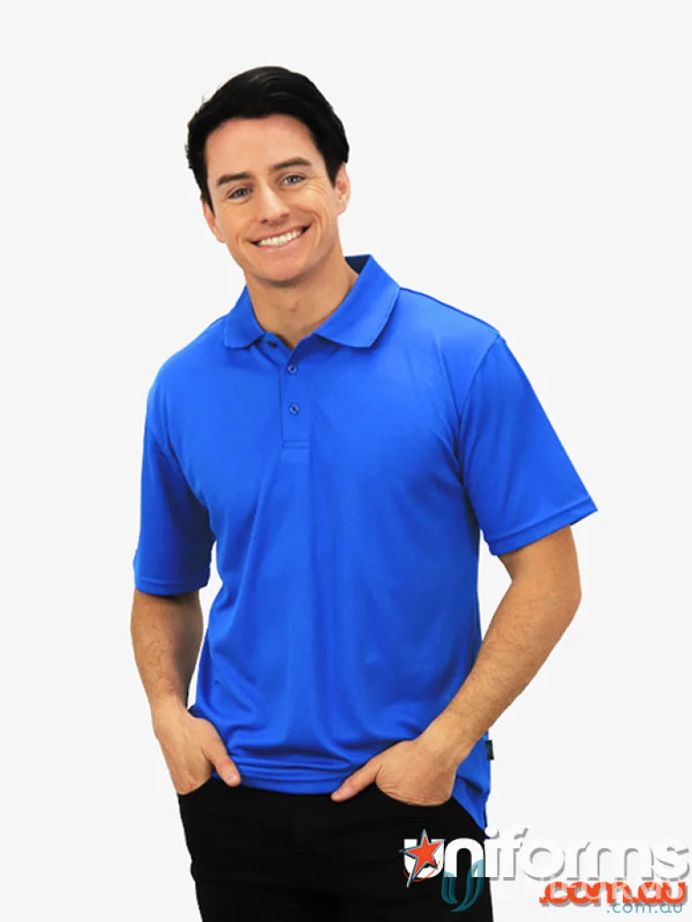 Blue Polo Shirt from Scorpion Polo with cooldry technology and moisture management tech