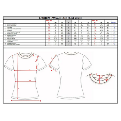 SCYC Ladies Training Tee: white short sleeve crew neck t-shirt with red text