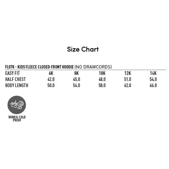 SCYC Youth EMB traditional fleecy hoodie in fleece 340gsm