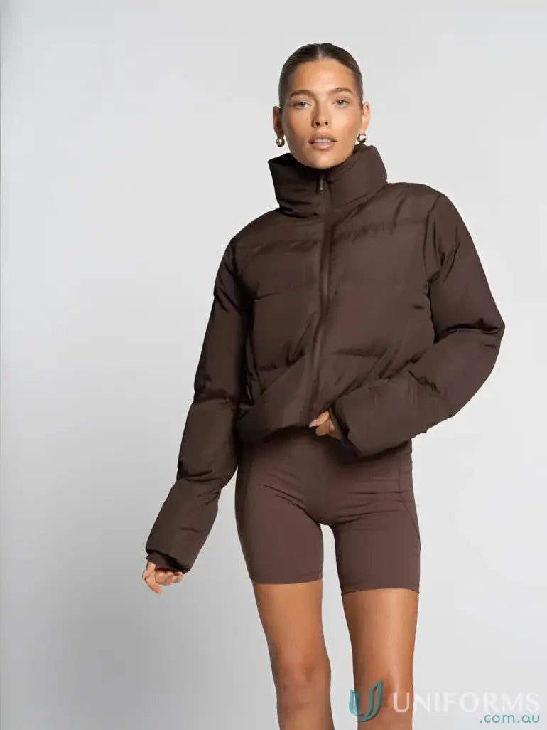 Ladies short puffer jacket perfect for ultimate winter style and warmth