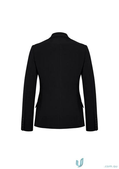 Black tailored blazer from Women’s Siena Mid Length Jacket for client-facing roles Seeking