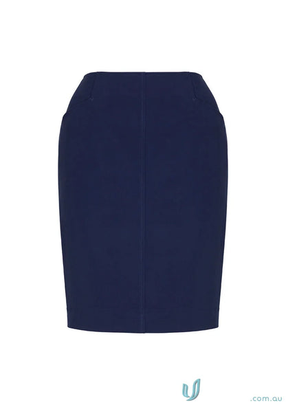 Navy blue Siena Bandless Pencil Skirt perfect for clearance price and skirt offers