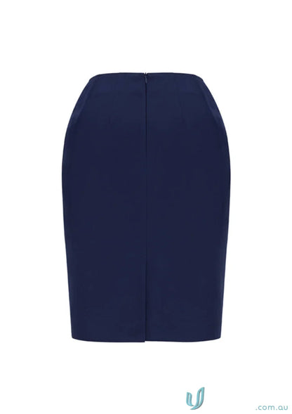Navy blue Siena Bandless Pencil Skirt on clearance price, perfect for stylish skirt offers