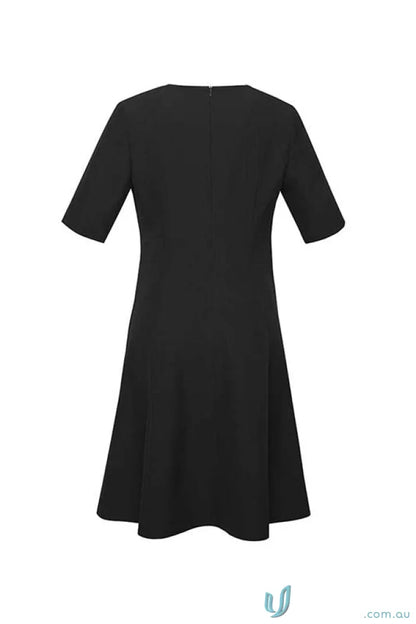 Siena Extended Short Sleeve Dress in black perfect for casual or dressy wear
