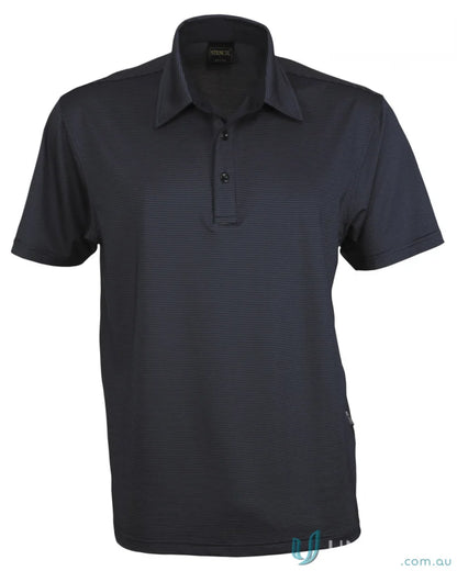 Dark blue men’s short sleeve polo shirt from SilverTech Polo perfect for medical uniforms