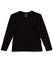 Slim fit stretch long sleeve tee with simple fitted black design