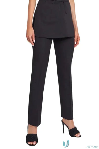 Black tailored pants with skirt overlay, comfy trousers, perfect for your style quest