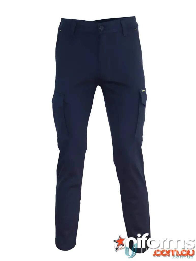 Navy blue SlimFlex Cargo Pants for a stylish, comfortable cargo pants look