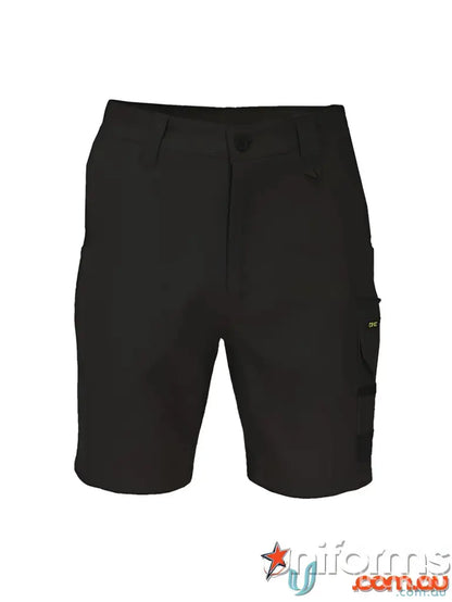 Black SlimFlex Tradie Cargo Shorts with spacious cargo shorts pockets for work or casual wear