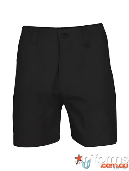 Black slimflex tradie shorts perfect for durable and comfortable tradie wear