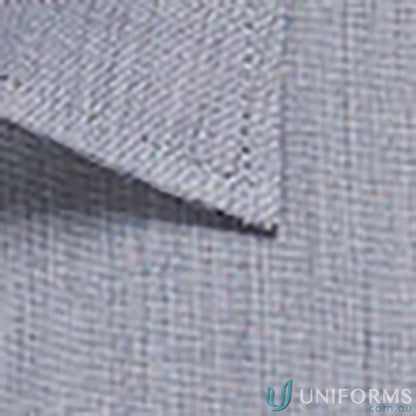 Gray woven fabric for Smith End On End SS Shirt women’s short sleeve easy iron style