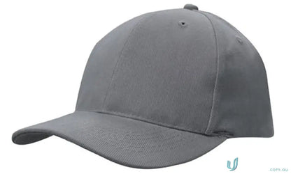 Plain gray SnapBack Cap with curved brim, perfect for high stock range imprint styling