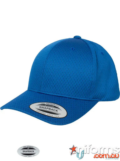Blue sports cap from Snapback Sports Cap with sports mesh for team uniforms