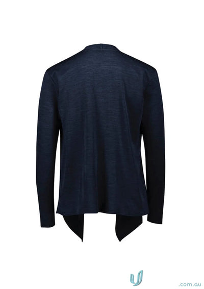 Navy blue Sofia Waterfall Cardigan open-front waterfall cardigan RLC267L style