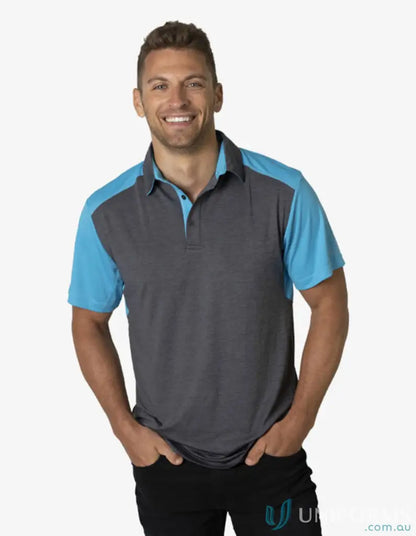 Men’s Soft Touch Shoulder Polo with aegis microbe shield and cooldry moisture tech