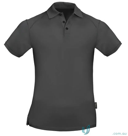 Gray short-sleeved polo shirt from Sorona Ladies SS Polos ideal for cool dry uniforms