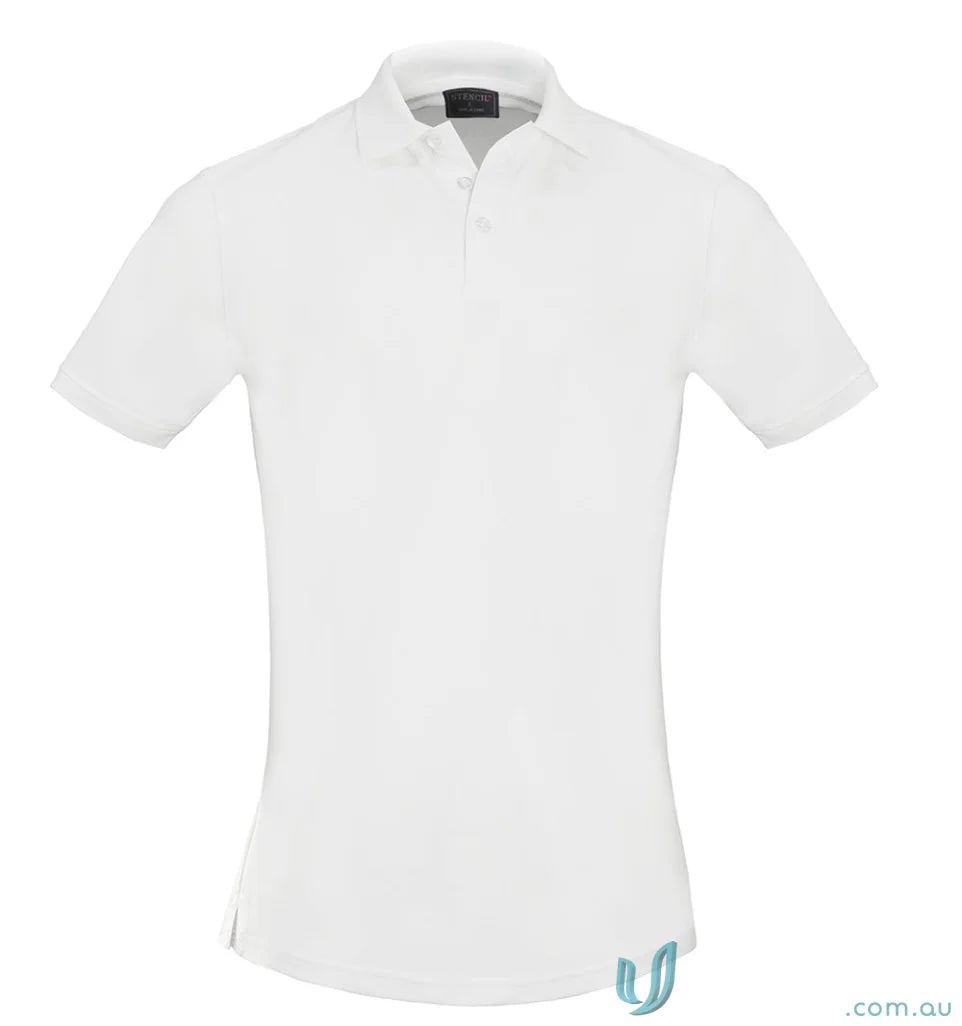 White short-sleeved Sorona SS Polo shirt ideal for cool dry uniforms and workwear