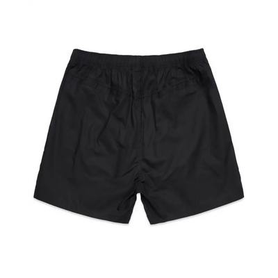 Black athletic shorts.