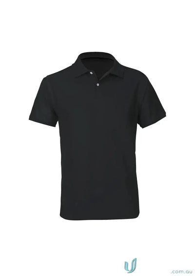 Black polo shirt from Sorrento Polo, a mens neon short sleeve polo for biz collection mens